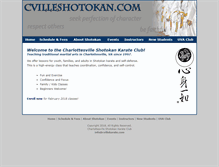 Tablet Screenshot of cvillekarate.com